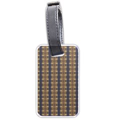 Black Brown Gold Stripes Luggage Tags (one Side)  by yoursparklingshop