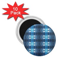 Blue Diamonds Of The Sea 1 1 75  Magnets (10 Pack)  by yoursparklingshop