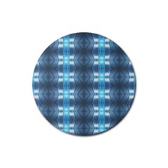 Blue Diamonds Of The Sea 1 Rubber Coaster (round)  by yoursparklingshop