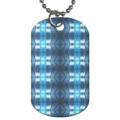 Blue Diamonds Of The Sea 1 Dog Tag (two Sides) by yoursparklingshop