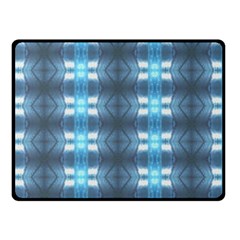 Blue Diamonds Of The Sea 1 Double Sided Fleece Blanket (small)  by yoursparklingshop