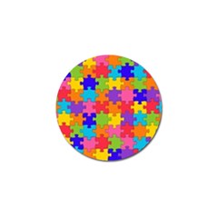 Funny Colorful Jigsaw Puzzle Golf Ball Marker