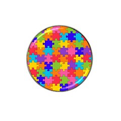 Funny Colorful Jigsaw Puzzle Hat Clip Ball Marker (10 pack)