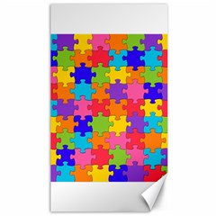 Funny Colorful Jigsaw Puzzle Canvas 40  X 72   by yoursparklingshop