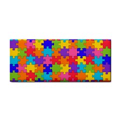 Funny Colorful Jigsaw Puzzle Hand Towel