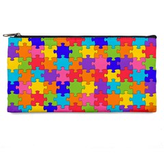 Funny Colorful Jigsaw Puzzle Pencil Cases