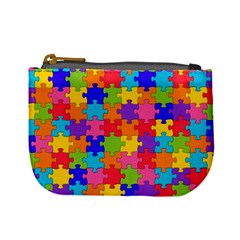 Funny Colorful Jigsaw Puzzle Mini Coin Purses by yoursparklingshop