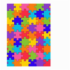 Funny Colorful Jigsaw Puzzle Small Garden Flag (Two Sides)