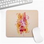 Paris With Watercolor Large Mousepads Front