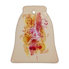 Paris With Watercolor Ornament (bell) 