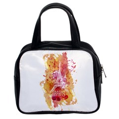 Paris   Mon Amour   With Watercolor Classic Handbags (2 Sides) by TastefulDesigns