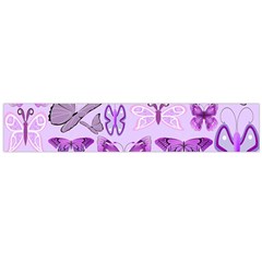 Purple Awareness Butterflies Flano Scarf (large) by FunWithFibro