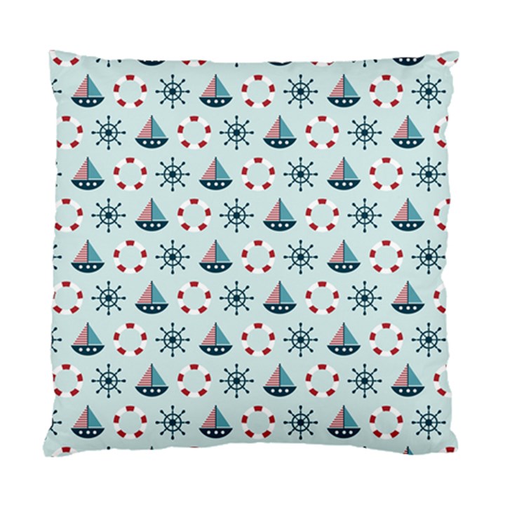 Nautical Elements Pattern Standard Cushion Case (One Side)