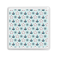 Nautical Elements Pattern Memory Card Reader (square)  by TastefulDesigns