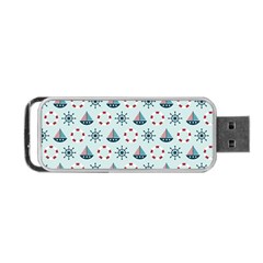 Nautical Elements Pattern Portable Usb Flash (one Side) by TastefulDesigns