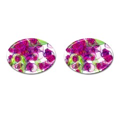 Violet Cufflinks (oval) by SugaPlumsEmporium