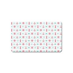 Seamless Nautical Pattern Magnet (name Card) by TastefulDesigns