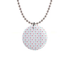 Seamless Nautical Pattern Button Necklaces by TastefulDesigns