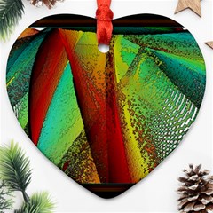 Stained Glass Window Heart Ornament (2 Sides)