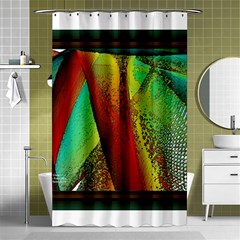 Stained Glass Window Shower Curtain 48  X 72  (small)  by SugaPlumsEmporium