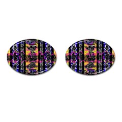 Urban Tribal Stripes Cufflinks (oval) by dflcprints