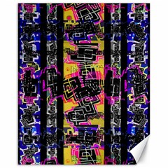 Urban Tribal Stripes Canvas 16  X 20   by dflcprints