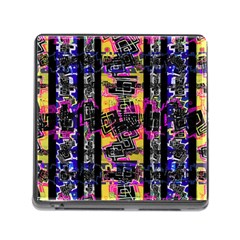 Urban Tribal Stripes Memory Card Reader (square) by dflcprints