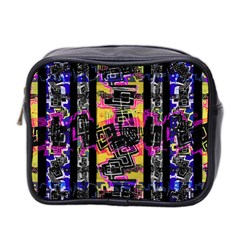 Urban Tribal Stripes Mini Toiletries Bag 2-side by dflcprints