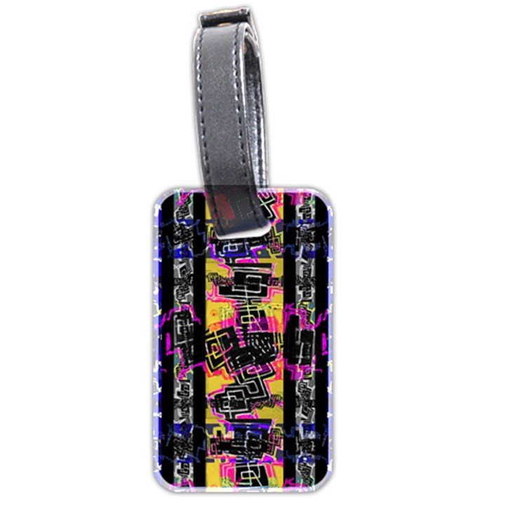 Urban Tribal Stripes Luggage Tags (Two Sides)