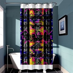 Urban Tribal Stripes Shower Curtain 36  X 72  (stall)  by dflcprints