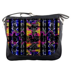 Urban Tribal Stripes Messenger Bags by dflcprints