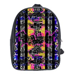 Urban Tribal Stripes School Bags (xl)  by dflcprints