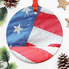 Folded American Flag Ornament (round)  by StuffOrSomething