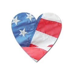 Folded American Flag Heart Magnet by StuffOrSomething