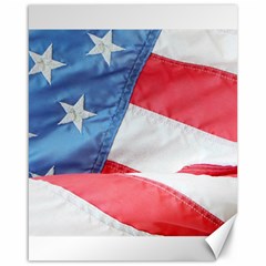 Folded American Flag Canvas 16  X 20   by StuffOrSomething