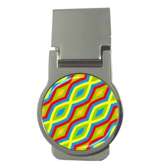 Colorful Chains                    			money Clip (round) by LalyLauraFLM