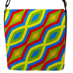 Colorful Chains                    			flap Closure Messenger Bag (s) by LalyLauraFLM