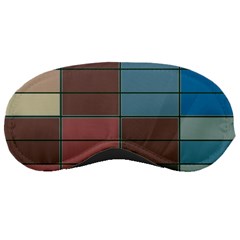 Rectangles In Retro Colors Pattern                      			sleeping Mask by LalyLauraFLM