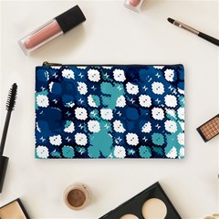 Blue Texture                       Cosmetic Bag by LalyLauraFLM