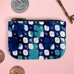 Blue Texture                       	mini Coin Purse by LalyLauraFLM