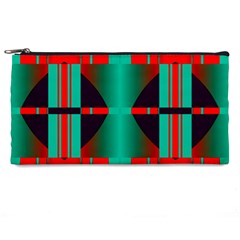 Vertical Stripes And Other Shapes                        	pencil Case by LalyLauraFLM