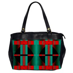 Vertical Stripes And Other Shapes                        			oversize Office Handbag by LalyLauraFLM