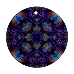 Ornate Mosaic Round Ornament (two Sides)  by dflcprints