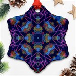 Ornate Mosaic Snowflake Ornament (2-Side) Back