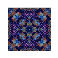 Ornate Mosaic Small Satin Scarf (square)  by dflcprints