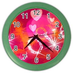 Love Color Wall Clocks by SugaPlumsEmporium