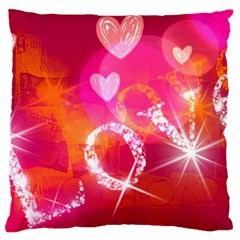 Love Large Cushion Case (one Side) by SugaPlumsEmporium