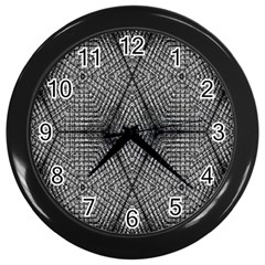 The Weave  Wall Clocks (black) by SugaPlumsEmporium