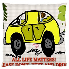 All Life Matters! Standard Flano Cushion Case (two Sides) by SugaPlumsEmporium