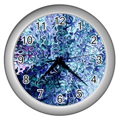 Splashes! Wall Clocks (silver) 